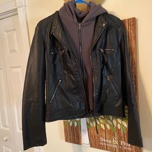 Faux leather jacket